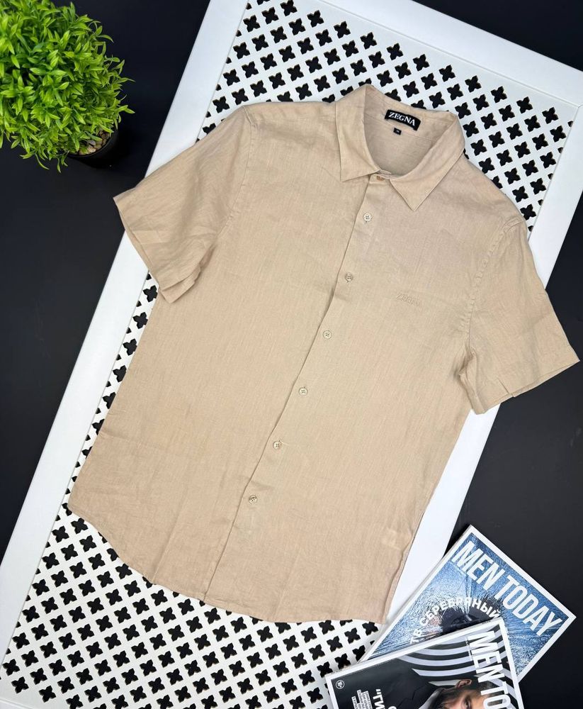 Льняная рубашка Zegna