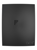 Вентилятор накладной BREEZE D100 обр.клапан Matt black DICITI