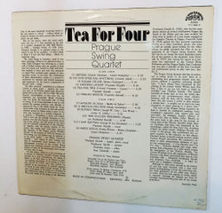 Винтажная виниловая пластинка LP Prague Swing Quartet Tea For Four (Чехословакия 1981)
