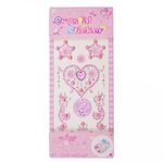 Наклейки-стразы Alingar, акриловые, "Сердечки", сердечки, звездочки, узоры, пакет с европодвесом