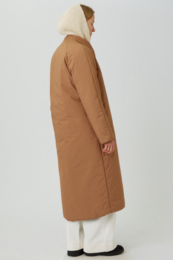 Зимнее пальто на запах из песочной мембраны