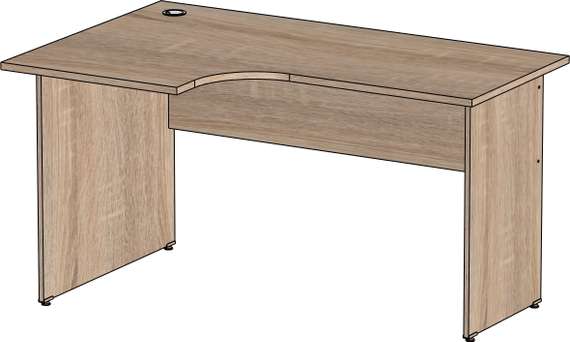 Стол эргономичный Стандарт Про дуб сонома