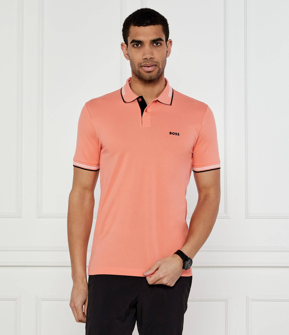 Поло Paul BOSS GREEN - персиковый(50506193)