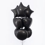 Сердце 18" Черный Сатин Fm