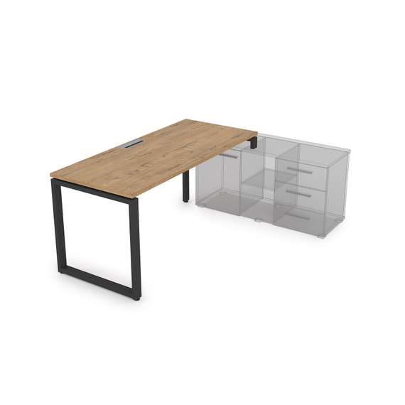 СТП-О.984 Стол рабочий прямолинейный, три опоры - правый (1600*800*750)