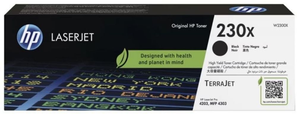 Картриджи HP W2300X черный