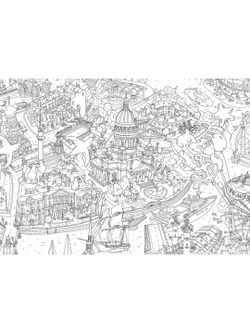 «Санкт-Петербург», гигантская раскраска-плакат в подарочной картонной коробке