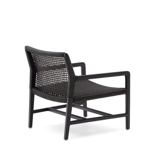 Sabolla Кресло из массива тикового дерева черного цвета La Forma Испания 