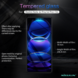 Защитное стекло с прозрачными рамками от Nillkin для Xiaomi Redmi Note 12 Pro, 12 Pro+ 5G, POCO X5 Pro 5G, серия H+Pro Anti-Explosion Glass Screen Protector