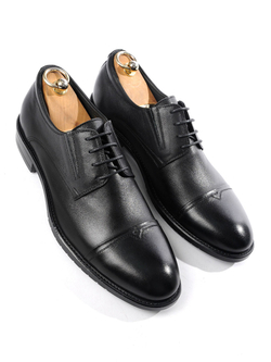Мужские туфли дерби Vorsh из натуральной кожи на высокой подошве, V5890чер