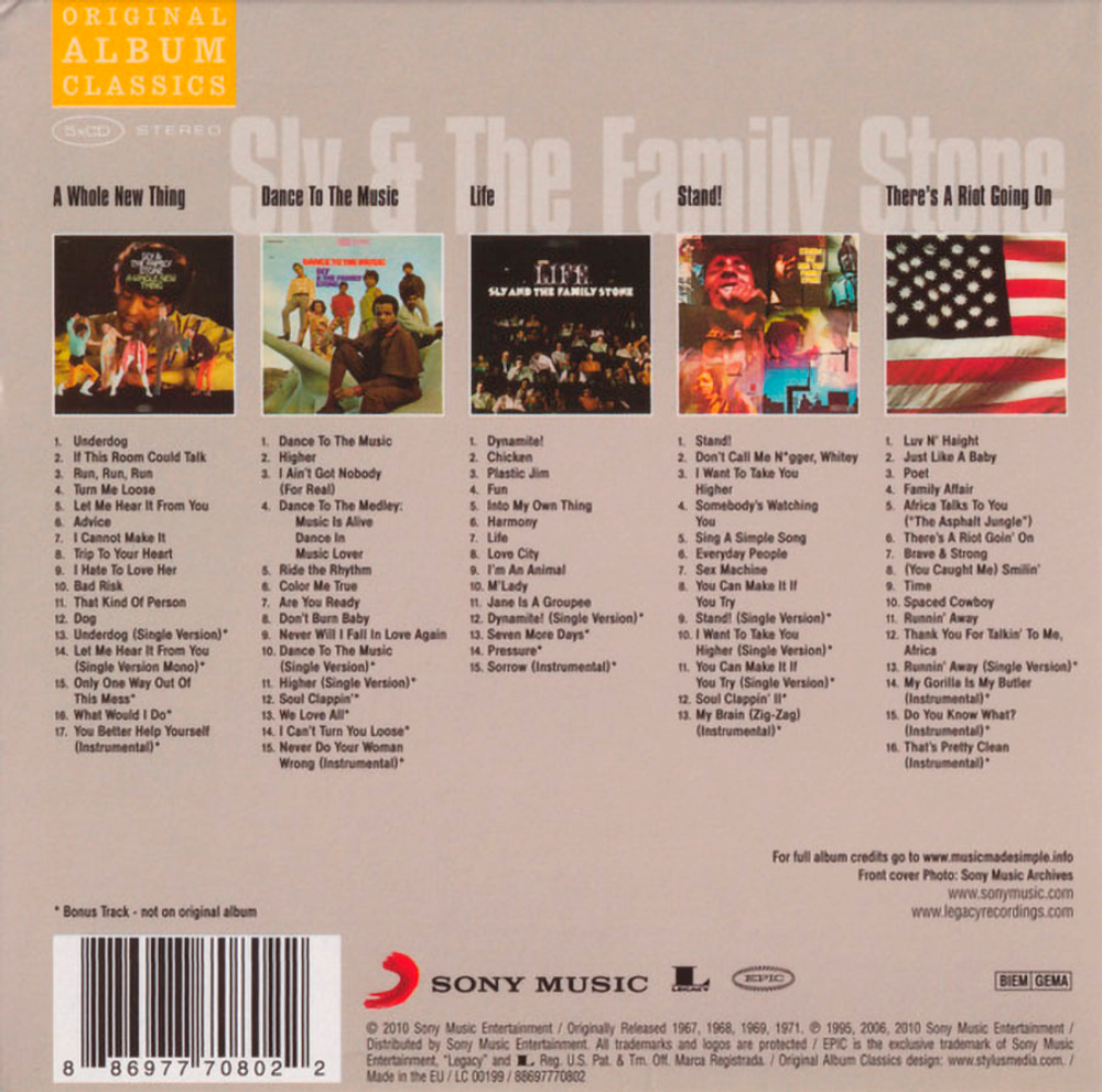 Sly & The Family Stone / Original Albums Classics (5CD)