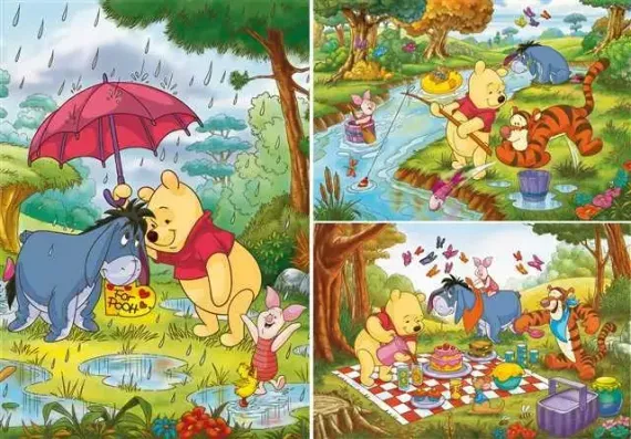 Puzzle PZL 3X48 WINNIE THE POOH 2018  95030069