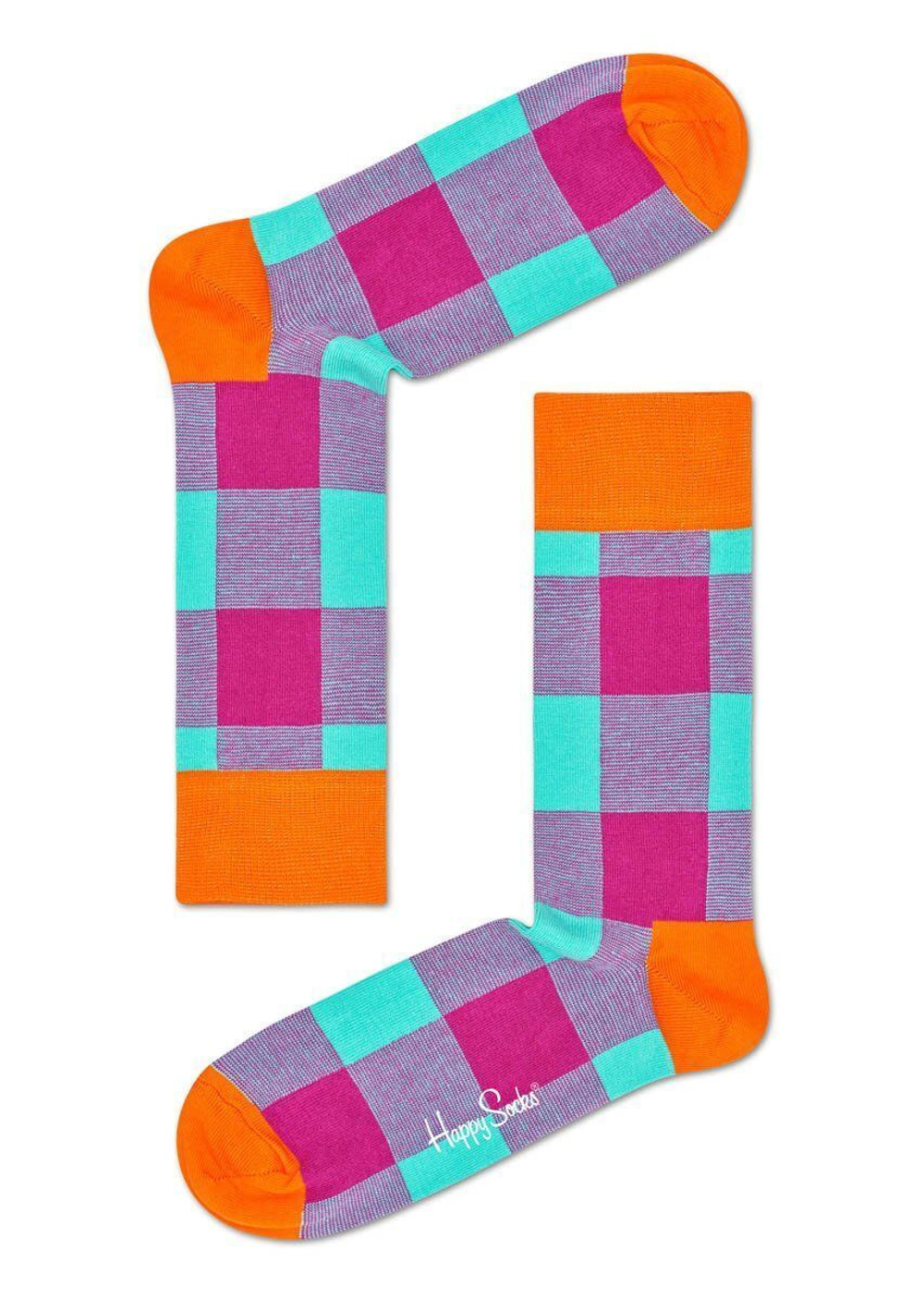 Носки унисекс Lumberjack Sock в клетку (Размер: 25) (Цвет: зеленый с желтым)