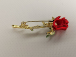 Брошка "Алая роза".