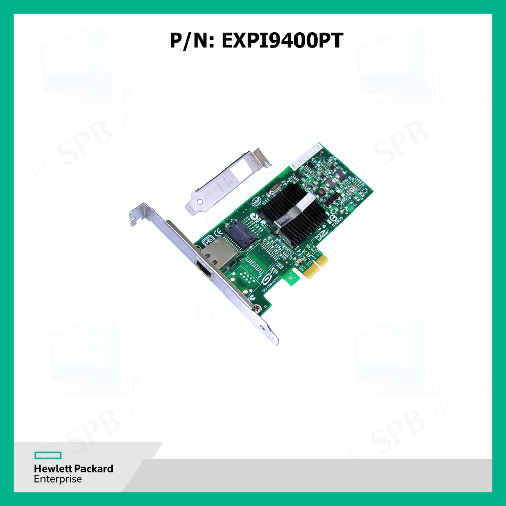 Сетевая Карта HP NC110T (Intel) EXPI9400PT PRO/1000 PT Gigabit Server Adapter i82572EI 1Гбит/сек RJ45 LP PCI-E1x (LOW PROFILE) EXPI9400PT, 434905-B21, 434982-001, 434903-001