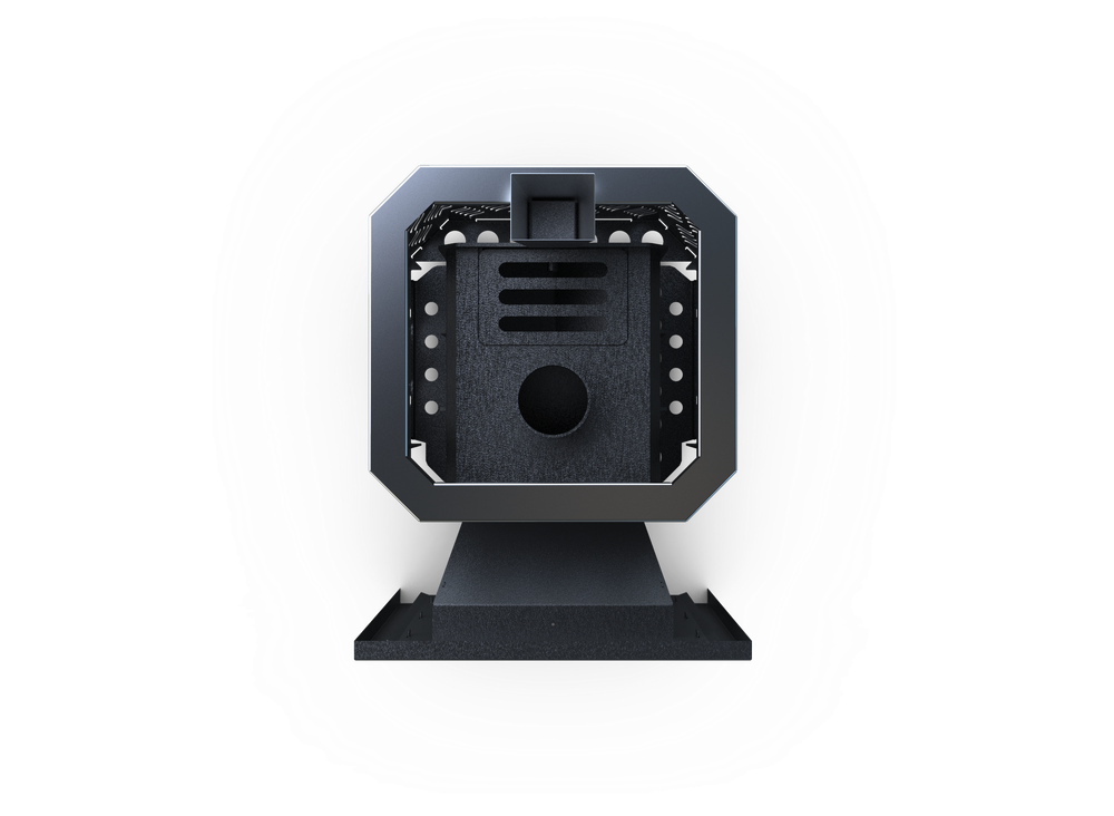 Банная печь Душа- 15 Сетка Лист Ивы Закрытая Каменка панорама