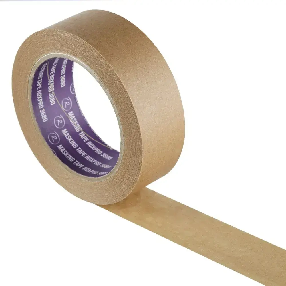 Скотч малярный, Малярная лента для авто ROXPRO 3680, коричневая, 36мм х 40м 1 шт.