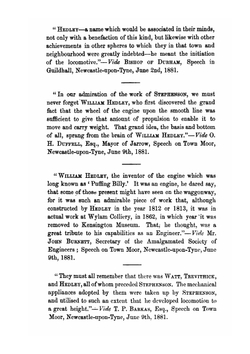 The Inventor of Railway Locomotion On the Present Principle | WILLIAM HEDLEY