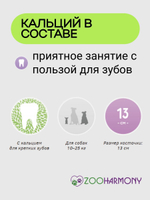 Косточка со вкусом говядины для собак средних пород Зубочистики 0,095кг набор из 12 шт