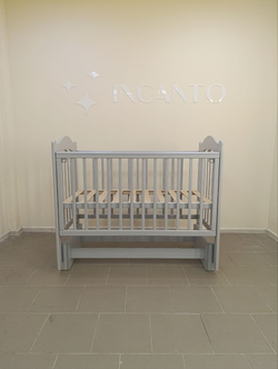 Кроватка Incanto SOFI NEW м/универсальный а/стенка, цвет серый