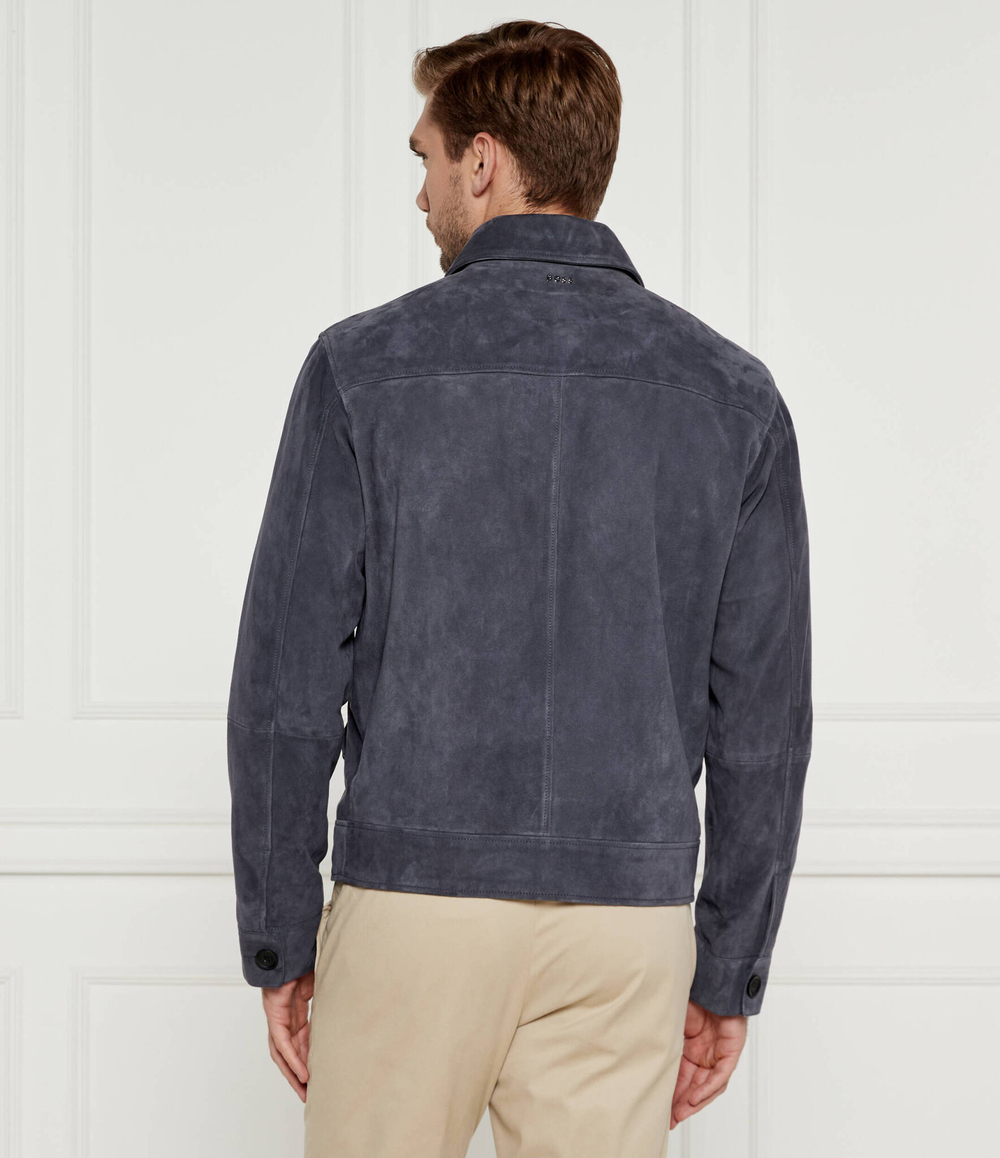 Кожаная куртка malbano4 BOSS BLACK - голубой(50510178)