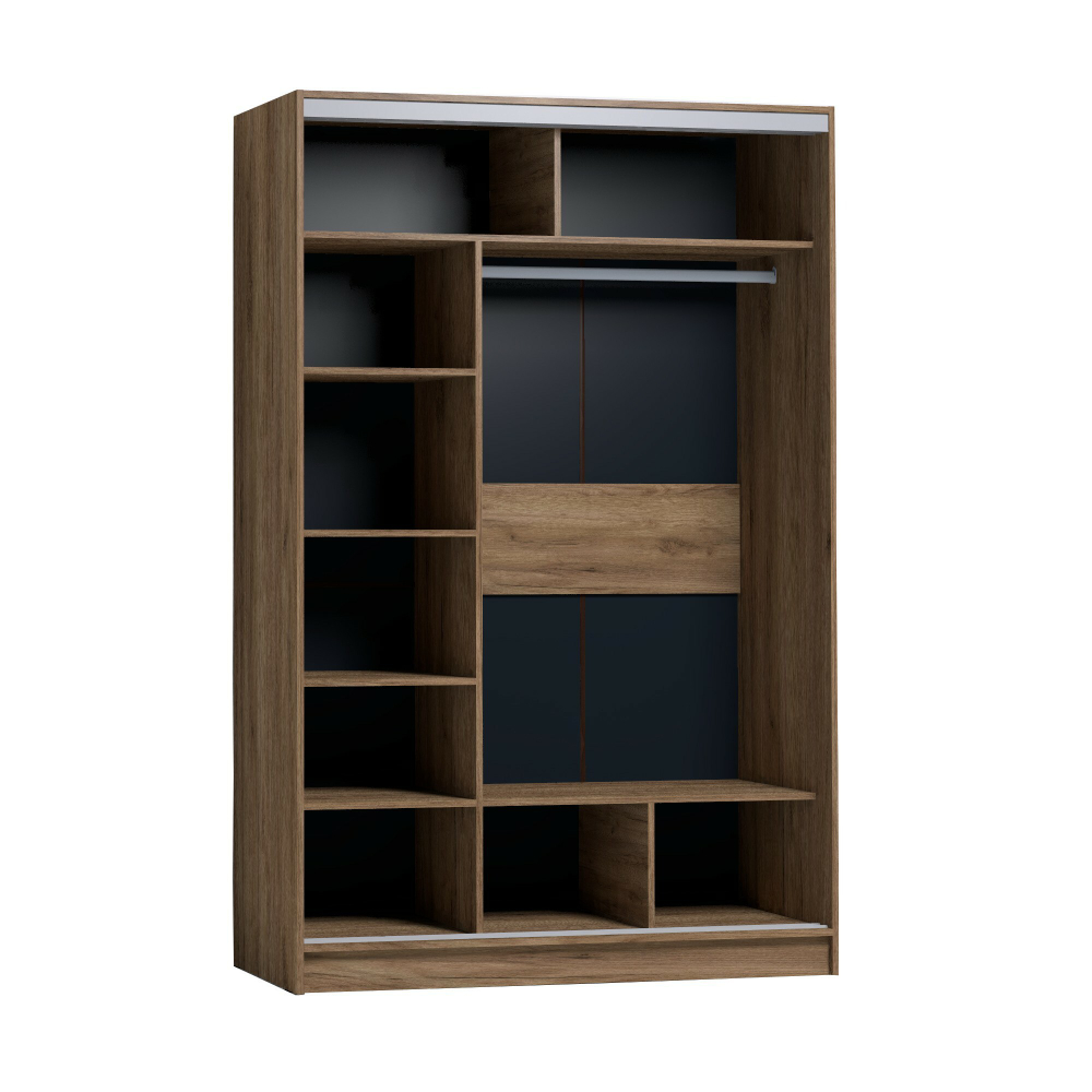 Шкаф-купе с зеркалом Strike 1350 Дуб табачный Craft