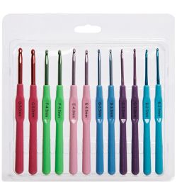 ЯЛ-09-01 Набор вязальных крючков 12 шт. (5/4,5/4/3,5/3/2,5)