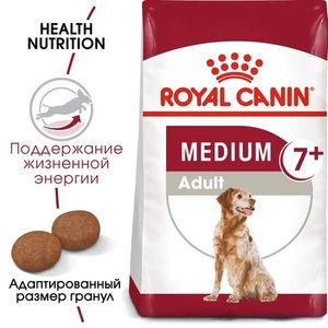 Корм для собак средних пород от 7 лет, Royal Canin Medium Adult 7+
