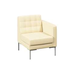 Форест Секция с подлокотником одноместная FR-SP-01 (L) Oregon 11/Металл Серый 690*800*840