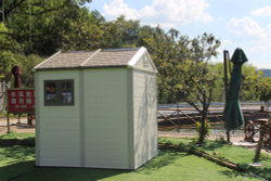 Садовый пластиковый сарай HouzBlock Comfort-2 (2.2x2.2 м)