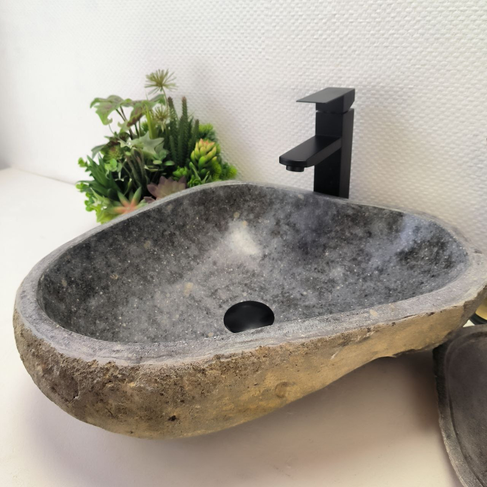 Раковина из речного камня RS-63415 (47*45*16) 0123