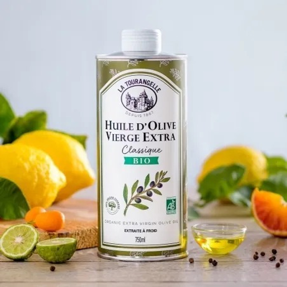 Оливковое масло, 750 ml, Extra Virgin, первого холодного отжима, нерафинированное, La Tourangelle