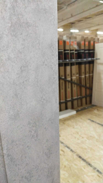 Дверь Входная Лабиринт LOFT  С зеркалом Максимум Бетон светлый