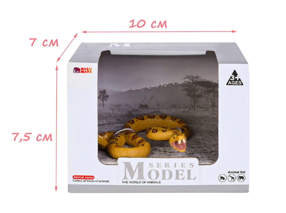 Игровой набор Masai Mara Мир диких животных: рептилия Змея