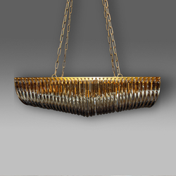 Люстра Roomers KG0522P-8(amber)matt bras