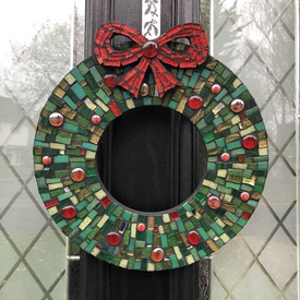 Декорирование интерьера мозаикой к зимним праздникам