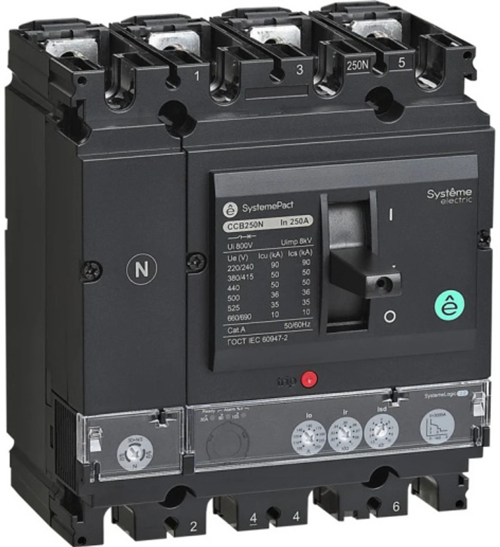 Автоматический выключатель в литом корпусе Systeme Electric SPC250F25022L4DF