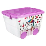 Ящик для игрушек 23л ДЕКО единорог (комплект 6 шт)
