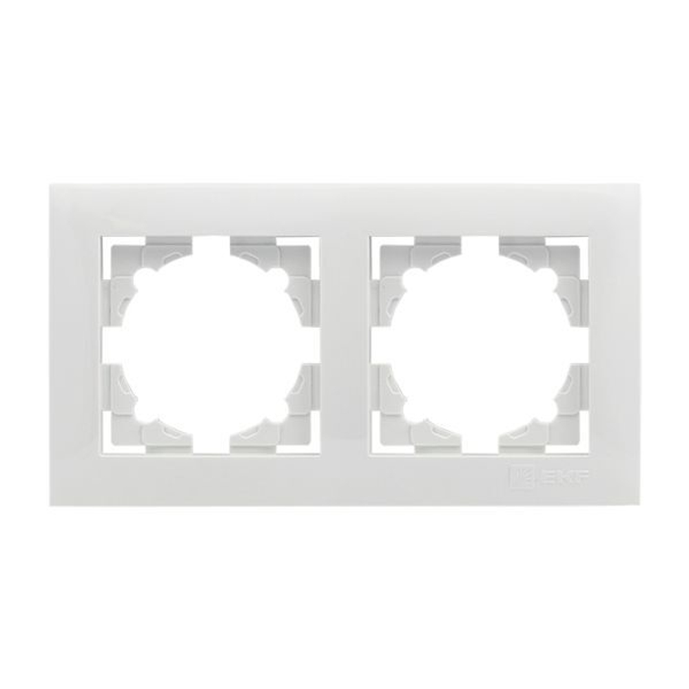 Валенсия рамка 2-местная белая EKF PROxima