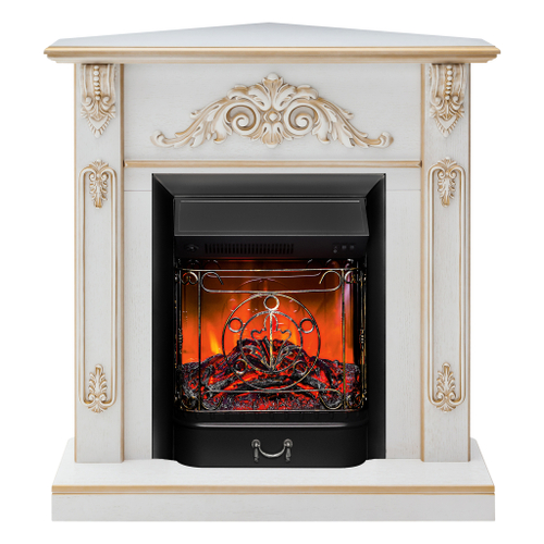 Каминокомплект Real Flame Anita Corner WT с очагом Majestic Lux Black (угловой) (без пульта)