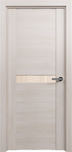 TREND 411 Ясень. Стекло: Лакобель Бежевое