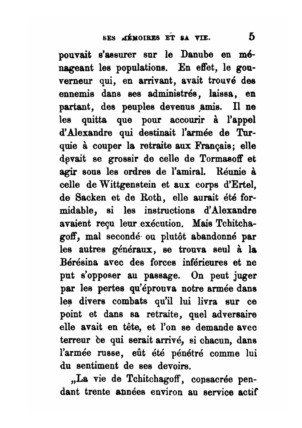 Mémoires de l'amiral Tchitchagoff (1767-1849) | Pavel Vasil'evich Chichagov