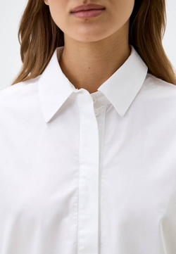 Свободная рубашка из хлопка-поплина