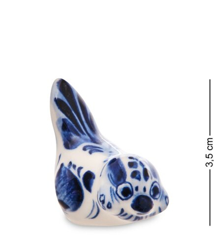 ГЛ- 731 Фигурка «Воробей» (Гжельский фарфор)