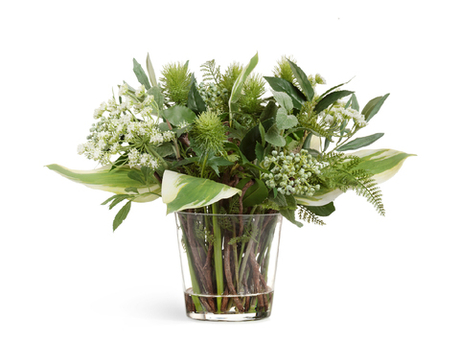 "Green Lifestyle" в стеклянной вазе с водой