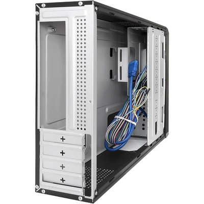 Exegate EX288780RUS Корпус Desktop ExeGate MI-207U-M300 (mini-ITX/mATX, БП M300 с вент. 8см, 2*USB+1*USB3.0, аудио, черный)