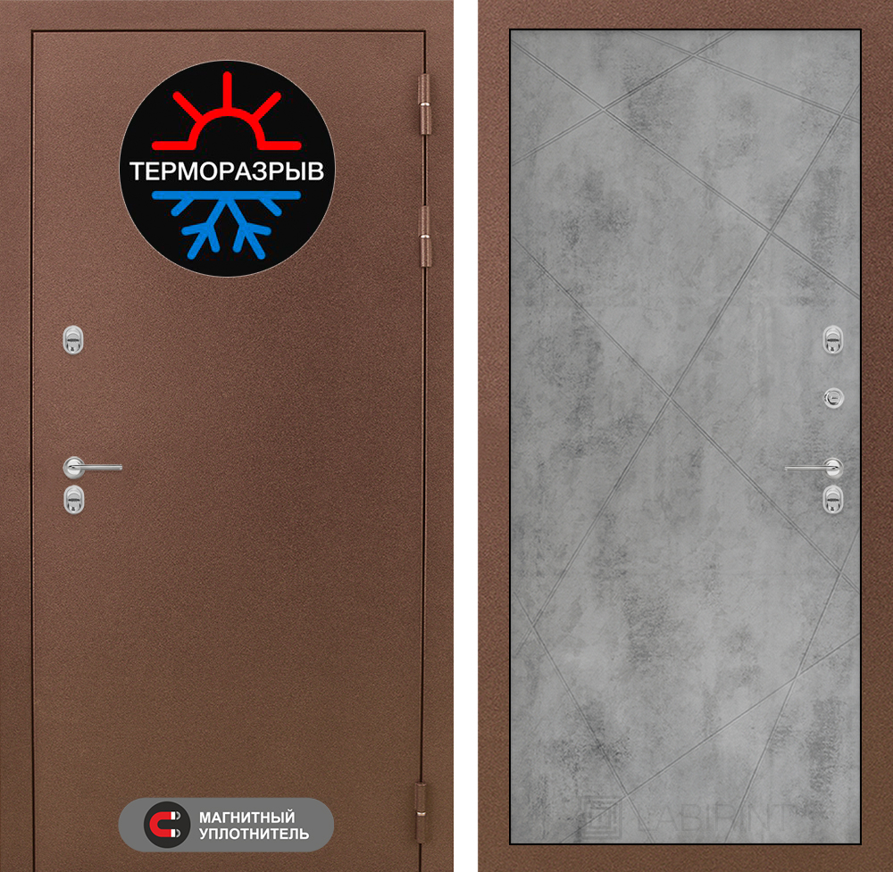 Термомагнит 24 бетон светлый