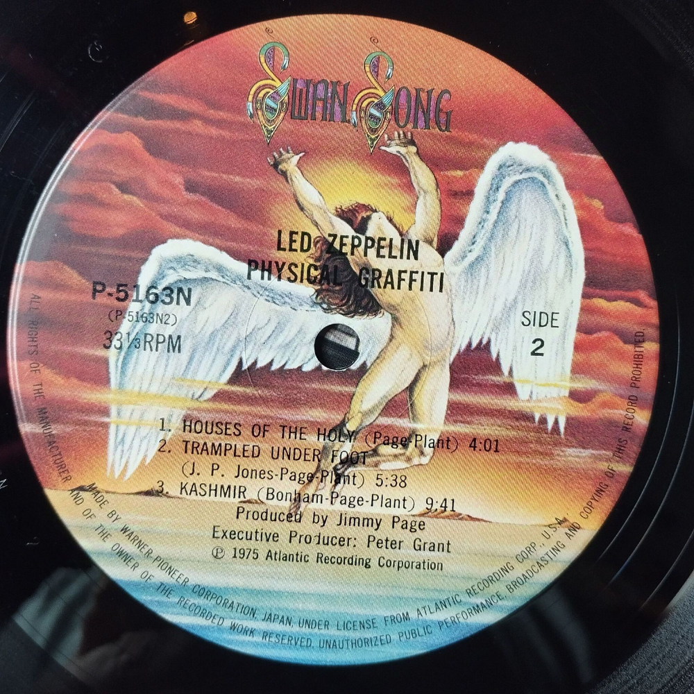 Винтажная виниловая пластинка LP Led Zeppelin Physical Graffiti (Japan 1975) (Obi) Kashmir