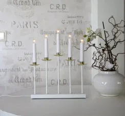 Светильник декоративный Greta 37х31 см., 5 ламп, белый хром, Star Trading (138-28)