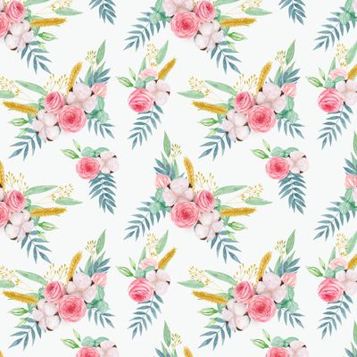 Букеты с хлопком и колосками